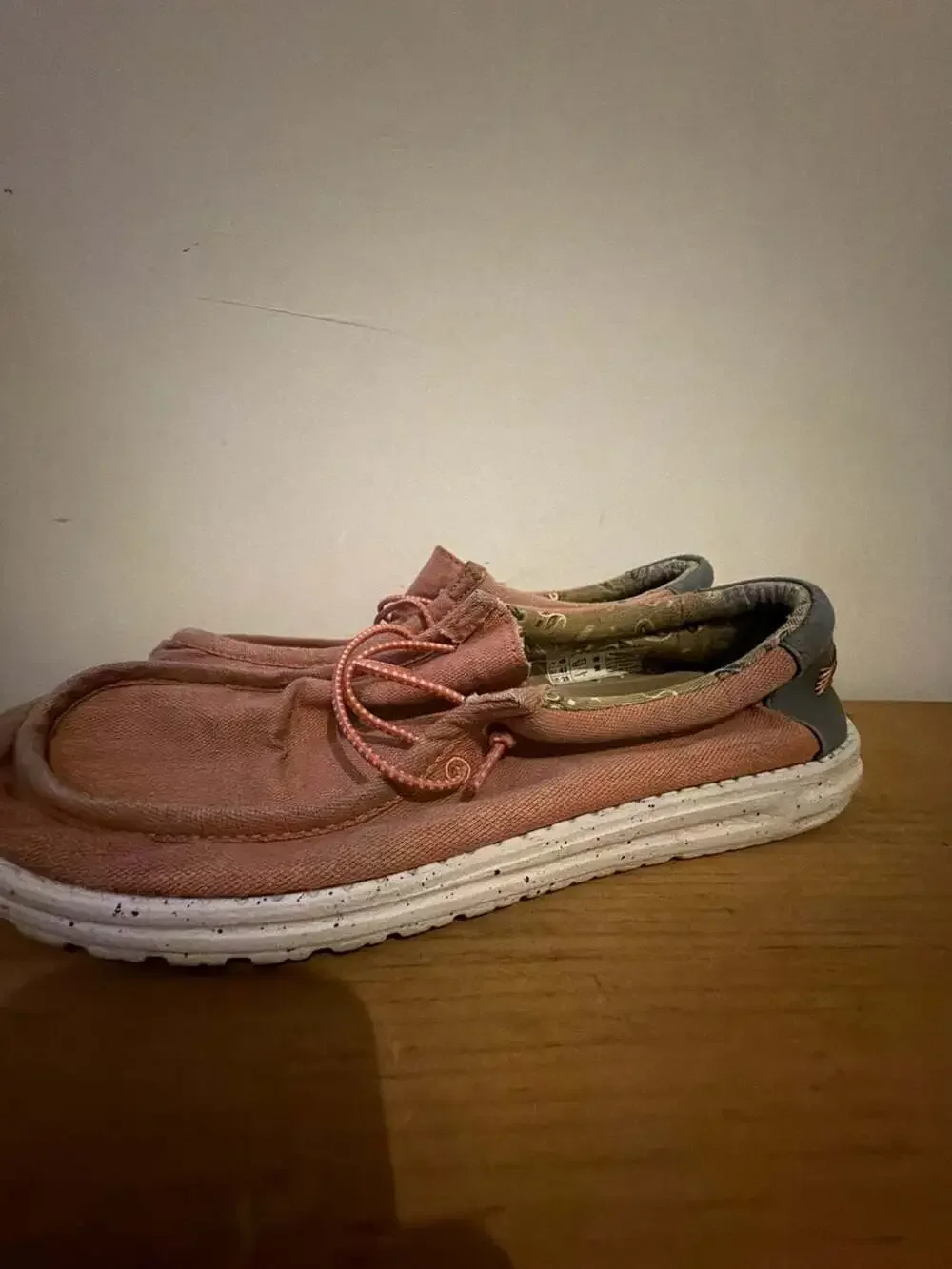 Hey Dude Wally Washed Canvas Slip-On Loafer Shoes